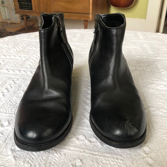 Clarks Maypearl Fawn Fashion Leather Ankle Boot Women’s Size 7 Western Moto Boho - Picture 4 of 15